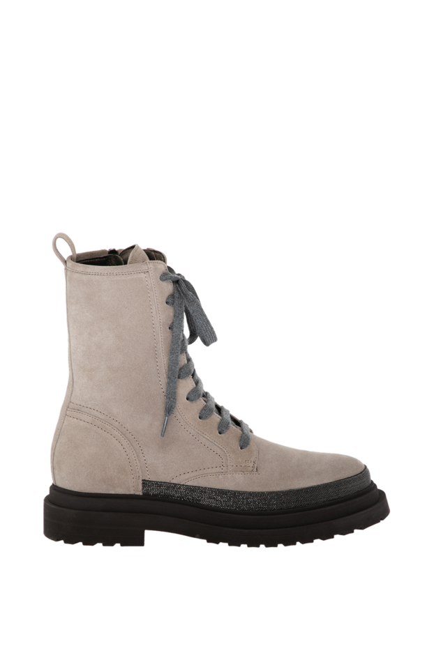 Brunello Cucinelli women's gray suede boots 180368 - photo 1