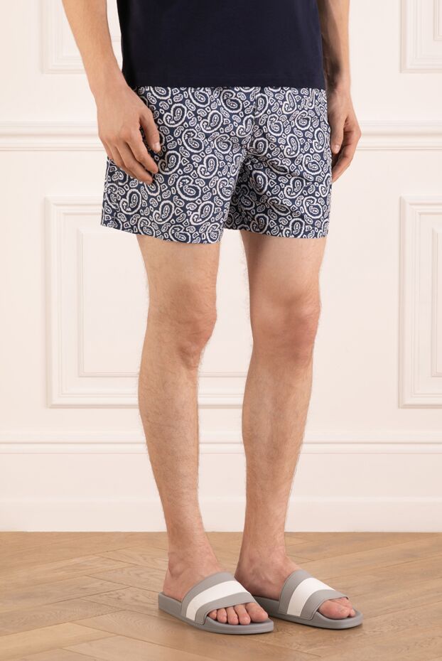 Isaia men's shorts with adjustable waistband and paisley print 180418 - photo 3