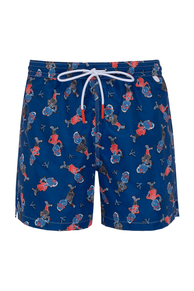 Isaia beach shorts for men blue with men 180419 - photo 1