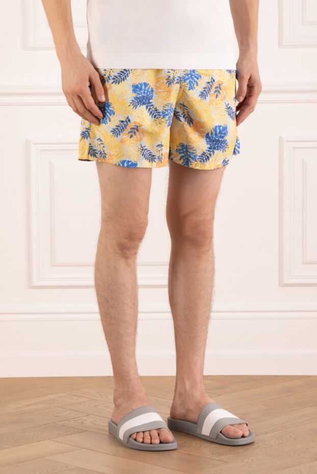 Isaia yellow men's beach shorts. 180420 - photo 3