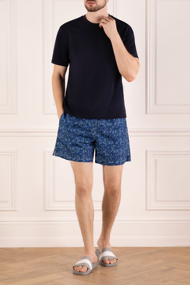 Isaia blue men's beach shorts. 180421 - photo 2