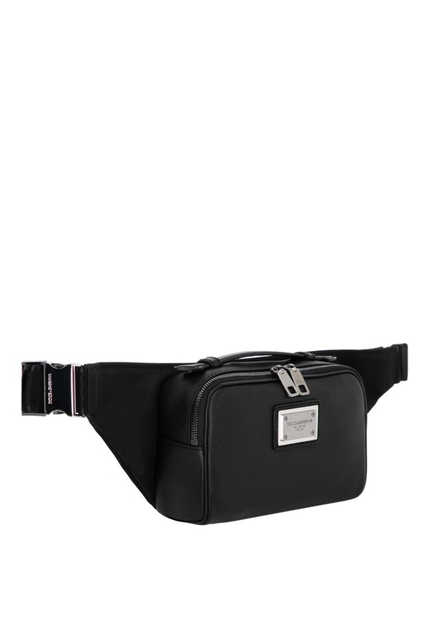 Dolce & Gabbana black leather men's belt bag in genuine leather 180443 - photo 3