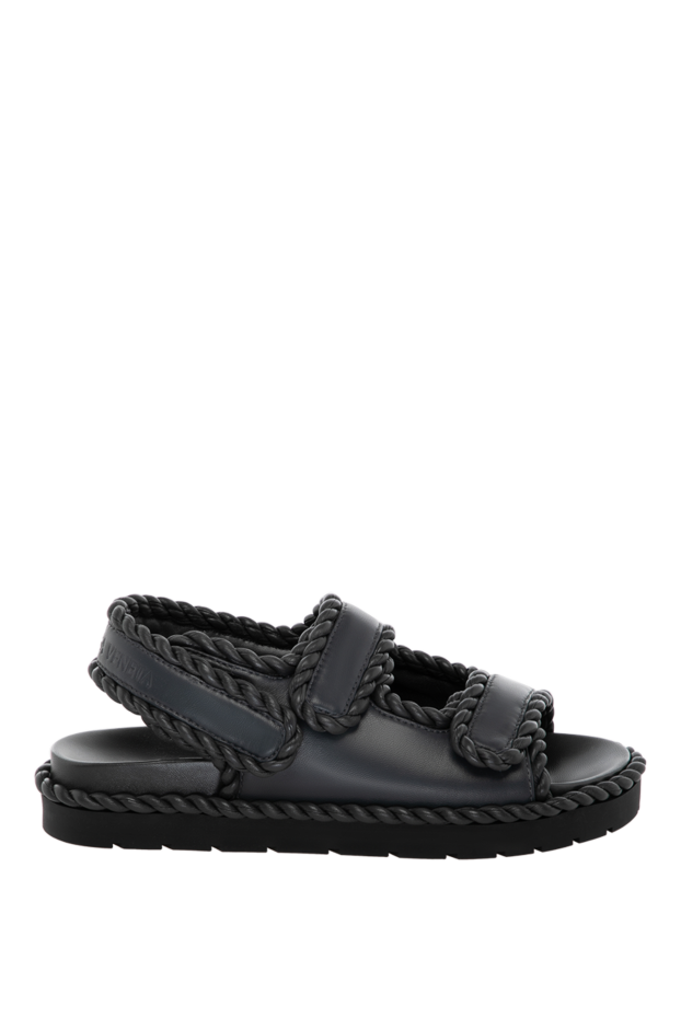 Bottega Veneta women's gray sandals made of genuine leather 180461 - photo 1
