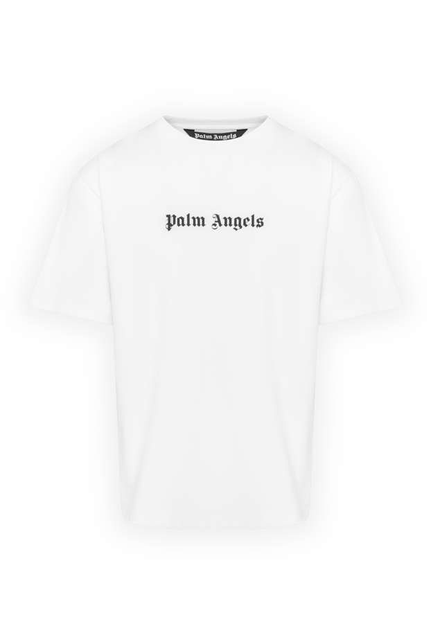 Palm Angels базовая футболка из хлопка с контрастным принтом логотипа 180482 - фото 1