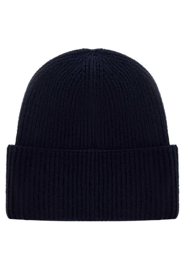 Moncler women's blue woolen hat 180584 - photo 3