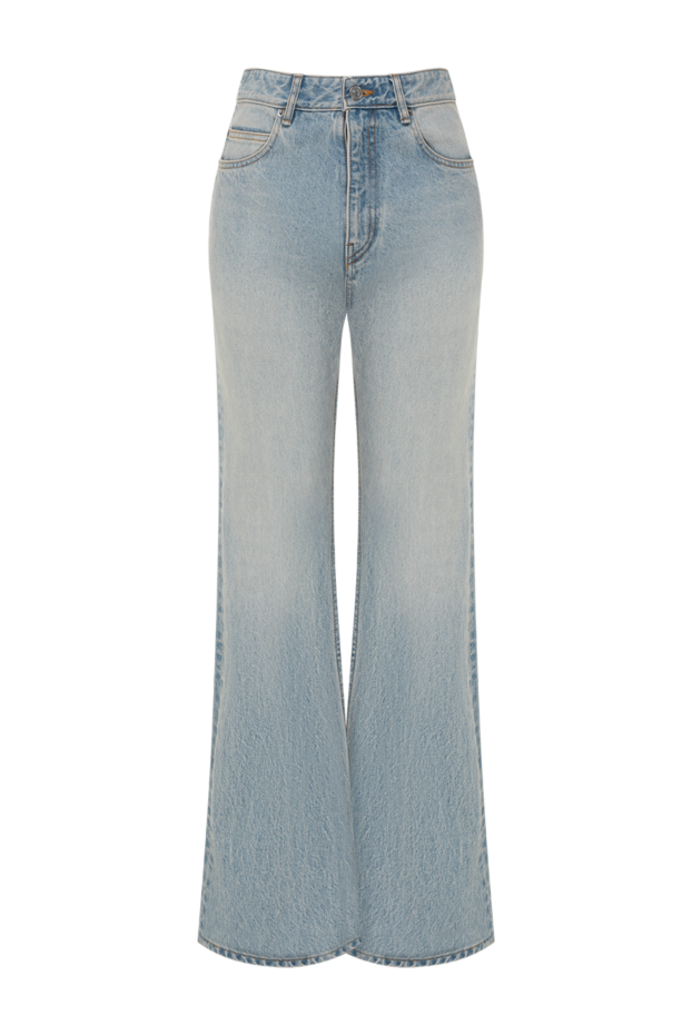 Balenciaga women's blue distressed flared jeans 180613 - photo 1
