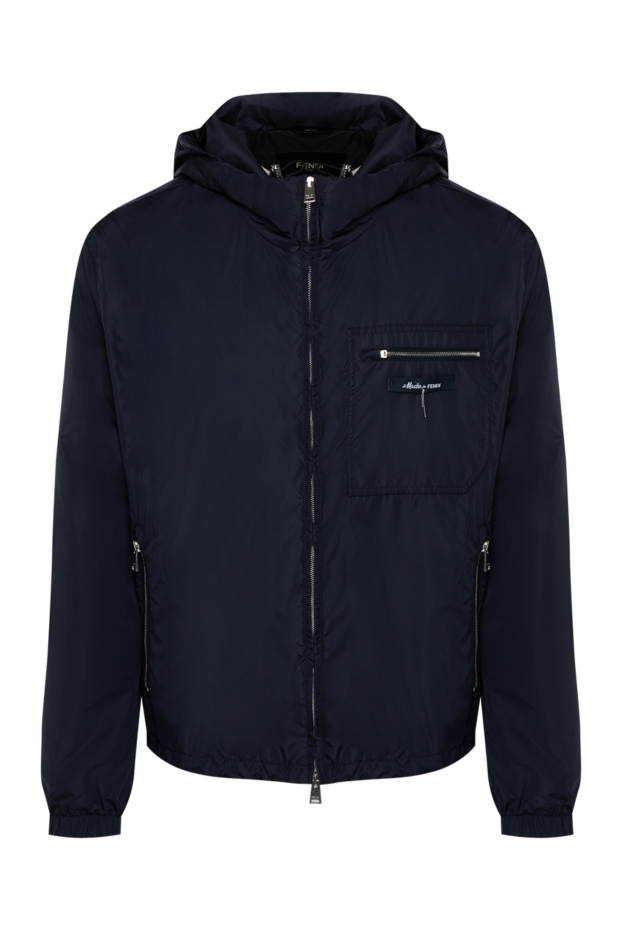 Fendi men's hooded jacket blue 180640 - photo 1