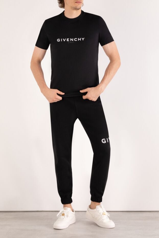 Givenchy classic black t-shirt with white branding 180684 - photo 2