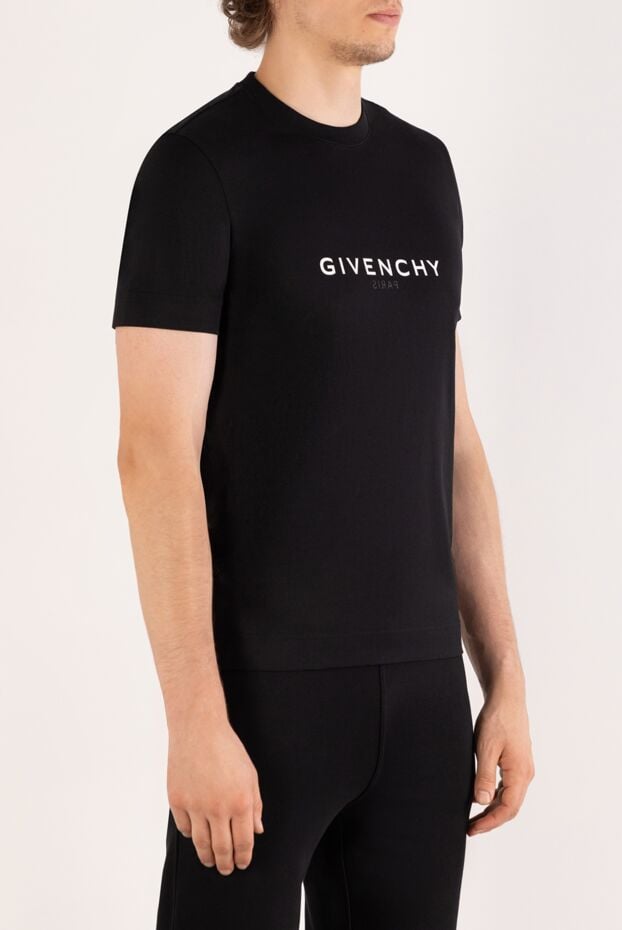 Givenchy classic black t-shirt with white branding 180684 - photo 3