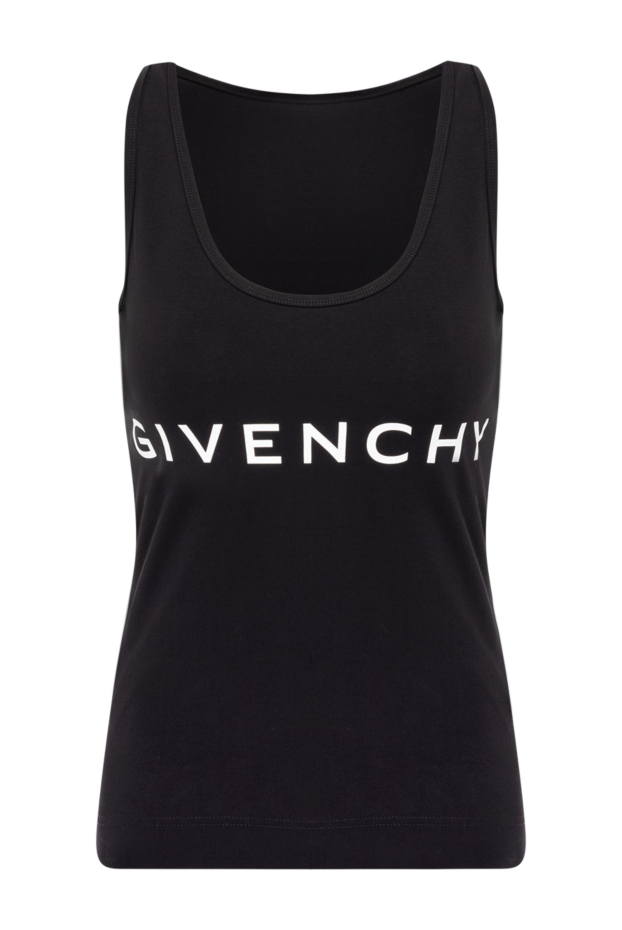 Givenchy women's black top with a brand logo on the front 180692 - photo 1