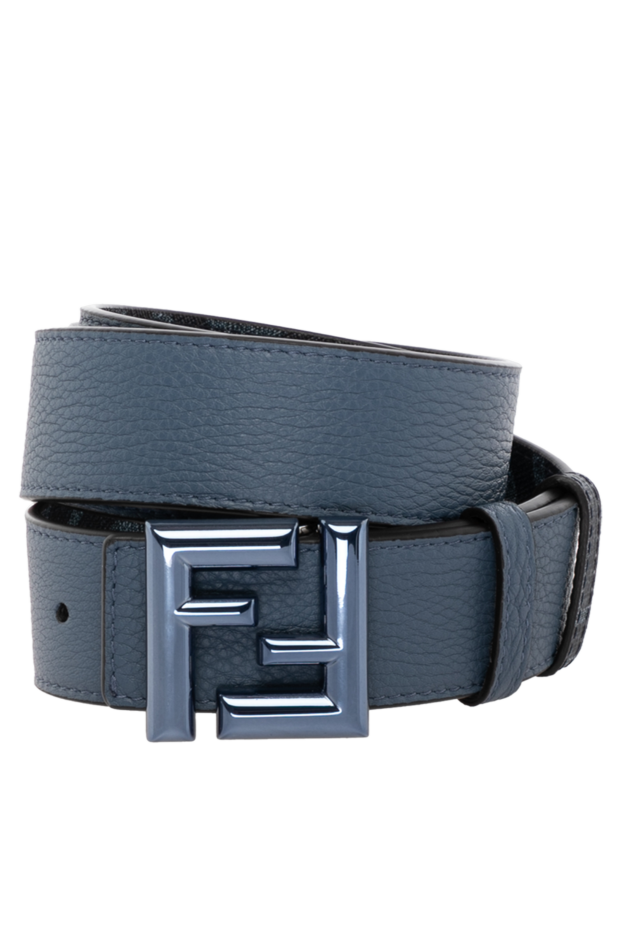 Fendi men's blue belt made of genuine leather 180706 - photo 1