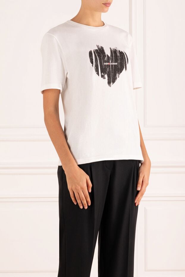 Saint Laurent women's t-shirt with a pattern 180783 - photo 3