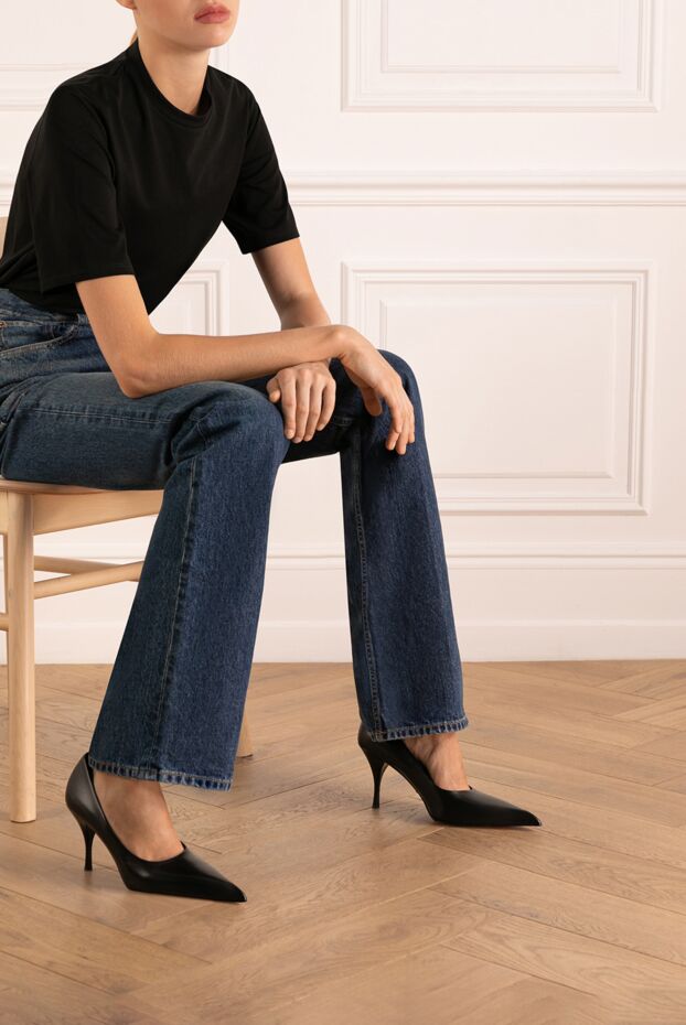 Prada women's heels made of genuine leather 180805 - photo 3