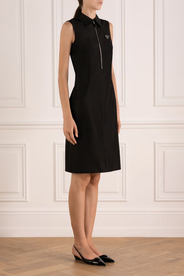 Prada black fitted dress with open shoulders 180807 - photo 3