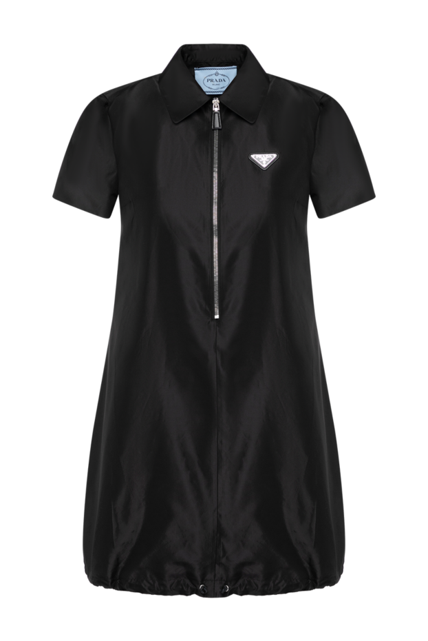 Prada black dress with short sleeves and logo 180808 - photo 1