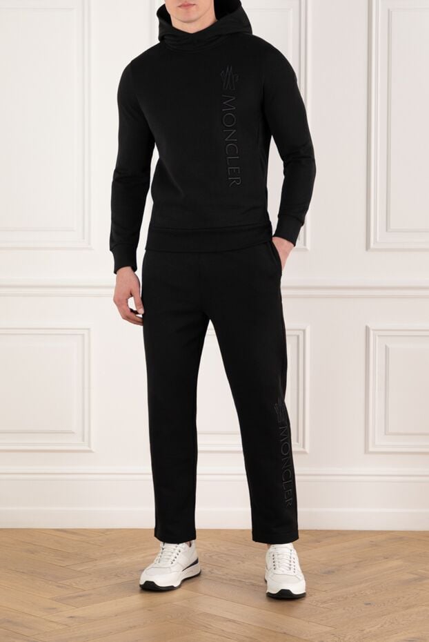 Moncler black men's walking suit with logo 180847 - photo 2