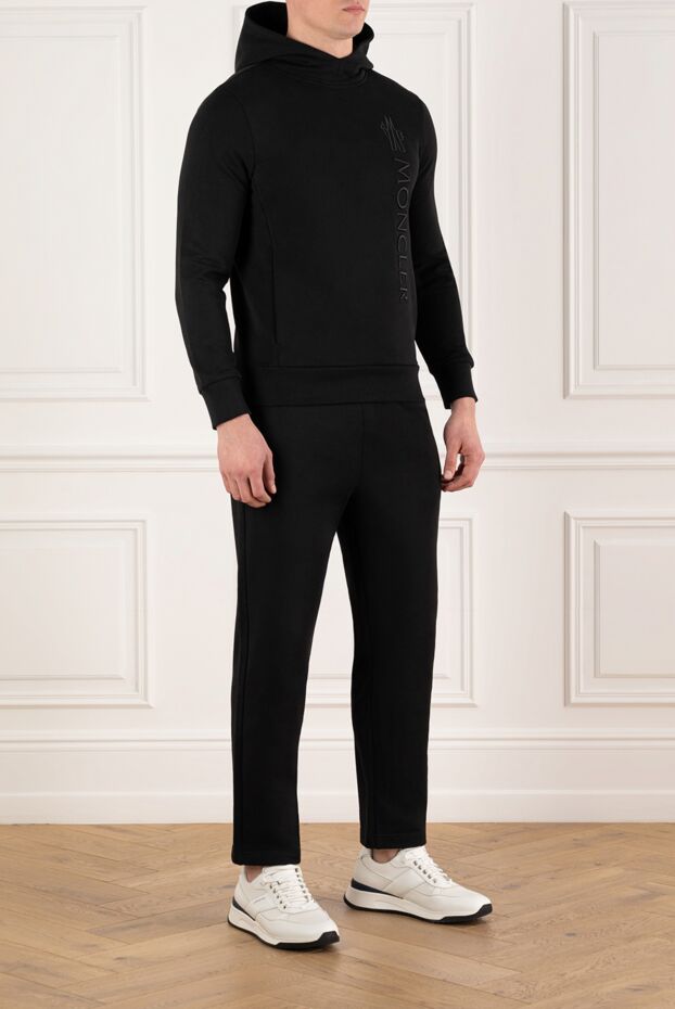 Moncler black men's walking suit with logo 180847 - photo 3