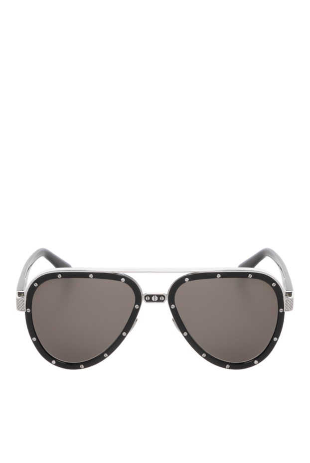 Stefano Ricci aviator sunglasses in a combined silver and black frame with dark solid-color lenses 180880 - photo 1