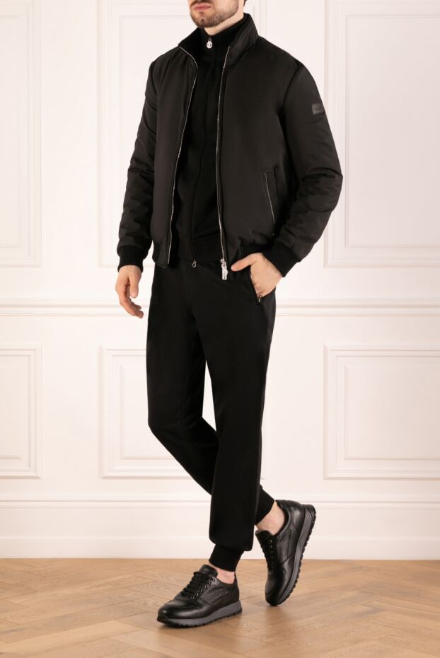 Stefano Ricci men's black jacket with stand-up collar 180886 - photo 2