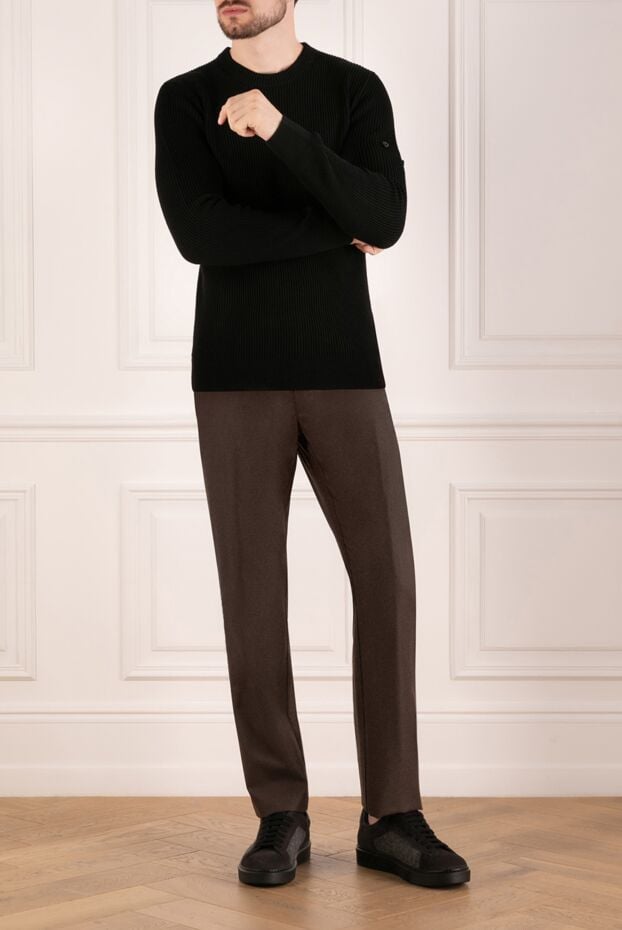 Stefano Ricci brown woolen pants for men 180888 - photo 2