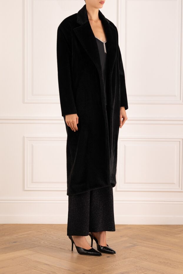 Fleur de Paris women's black long coat 181050 - photo 3
