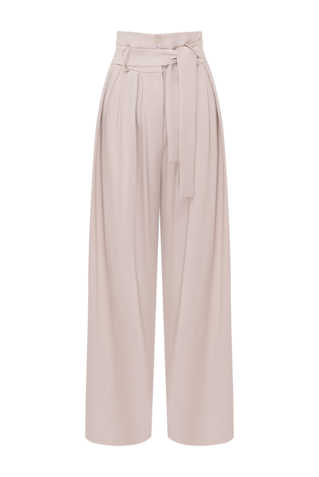 Fleur de Paris wide leg trousers for women with belt clips 181054 - photo 1