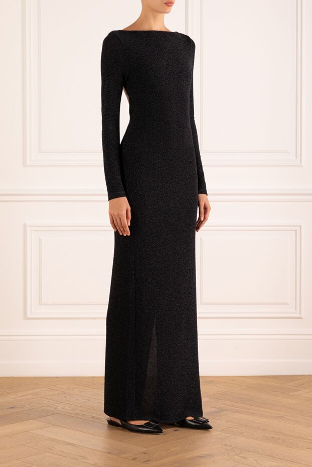 Fleur de Paris black knitted dress with an open back 181060 - photo 3