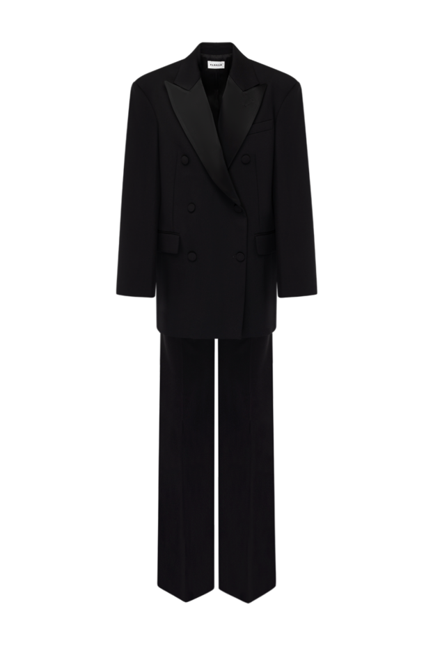 P.A.R.O.S.H. black wool suit with trousers for women 181114 - photo 1