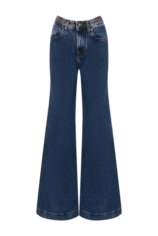 Jacob Cohen flared jeans with embroidery on the waist made of thick denim 181128 - photo 1