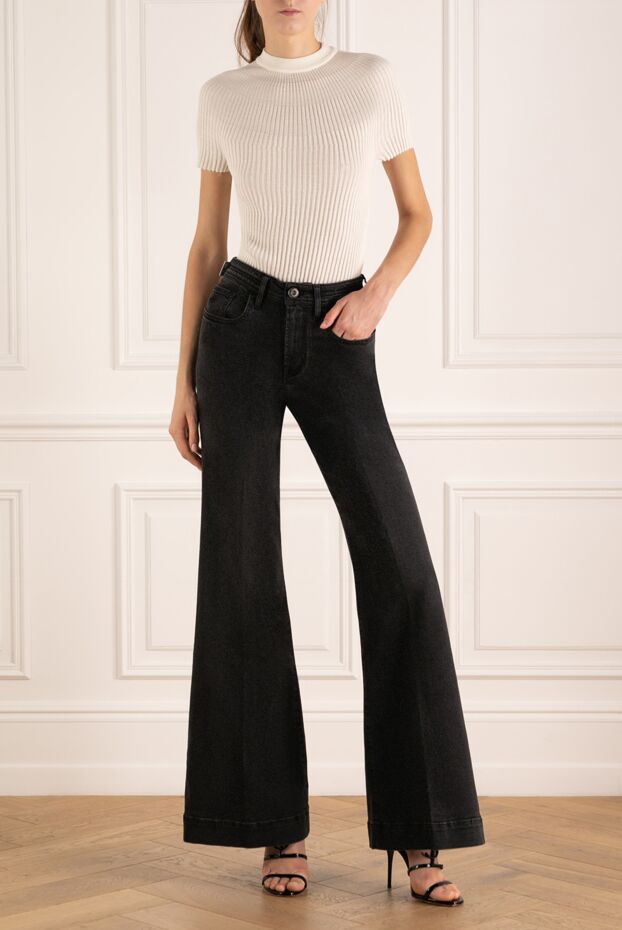 Jacob Cohen women's black bell-bottom jeans 181130 - photo 2