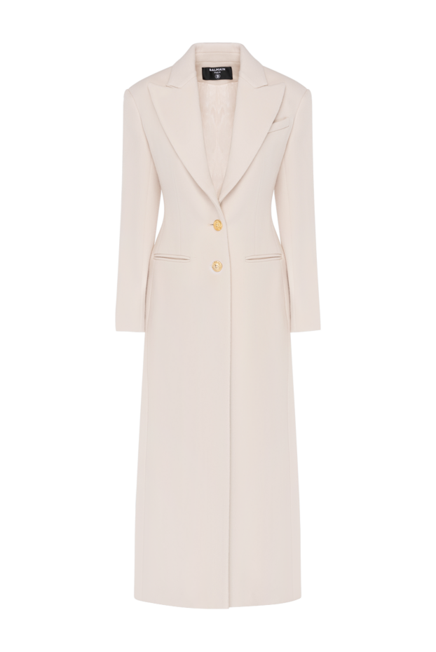 Balmain women's stylish beige coat 181133 - photo 1