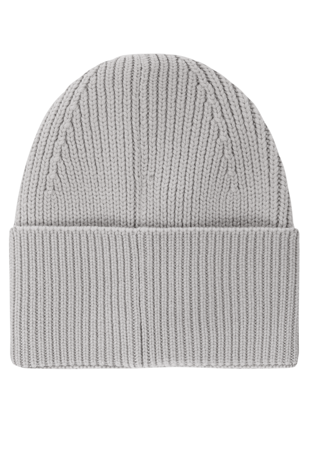 Palm Angels gray women's woolen hat with logo 181142 - photo 3