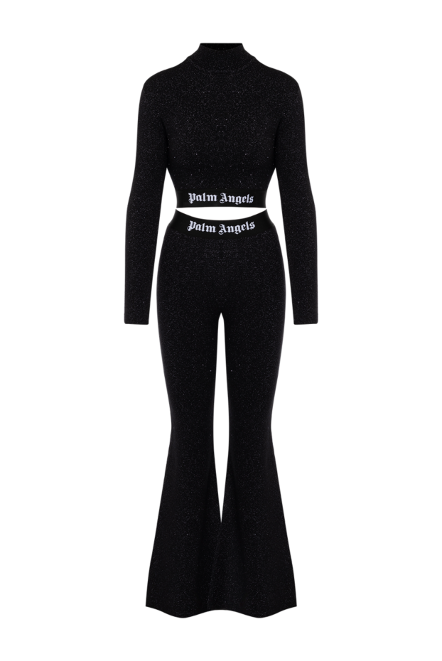 Palm Angels black walking suit with flared trousers 181144 - photo 1