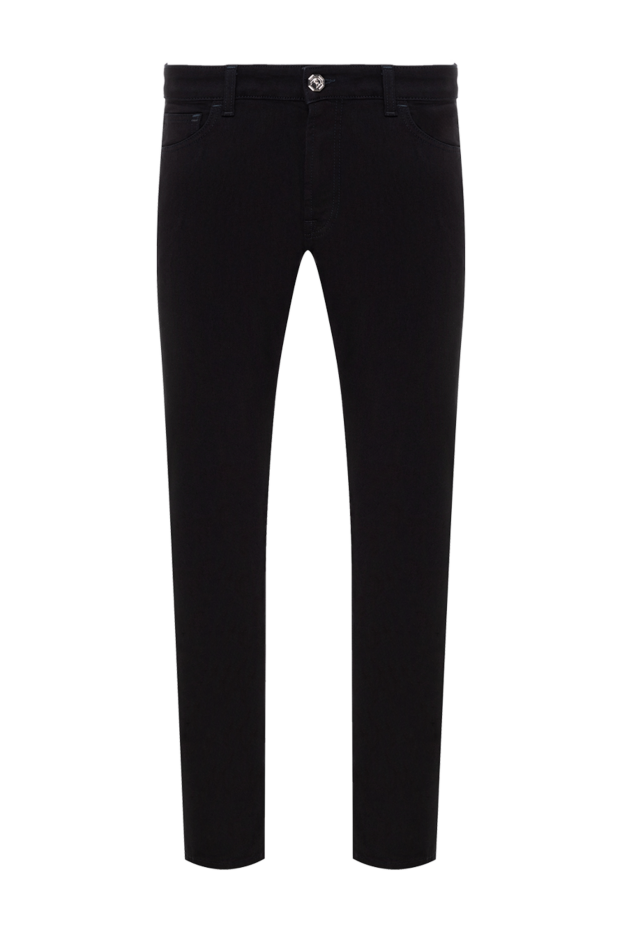 Stefano Ricci black skinny jeans with a carved platinum button 184679 - photo 1