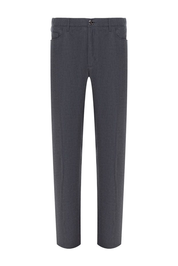 Stefano Ricci men's woolen pants in denim style gray 184681 - photo 1