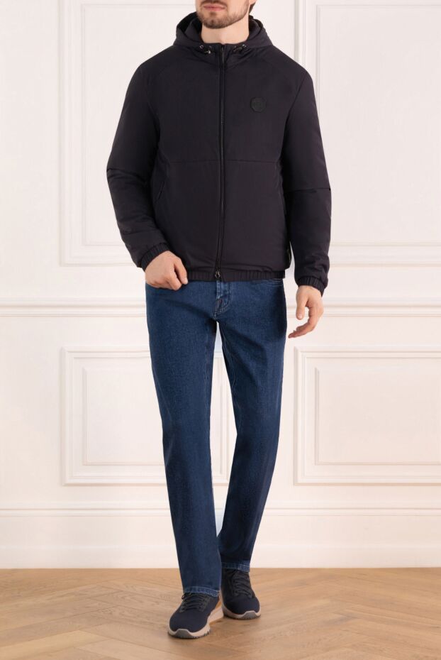 Stefano Ricci men's blue jacket with a hood 184684 - photo 2