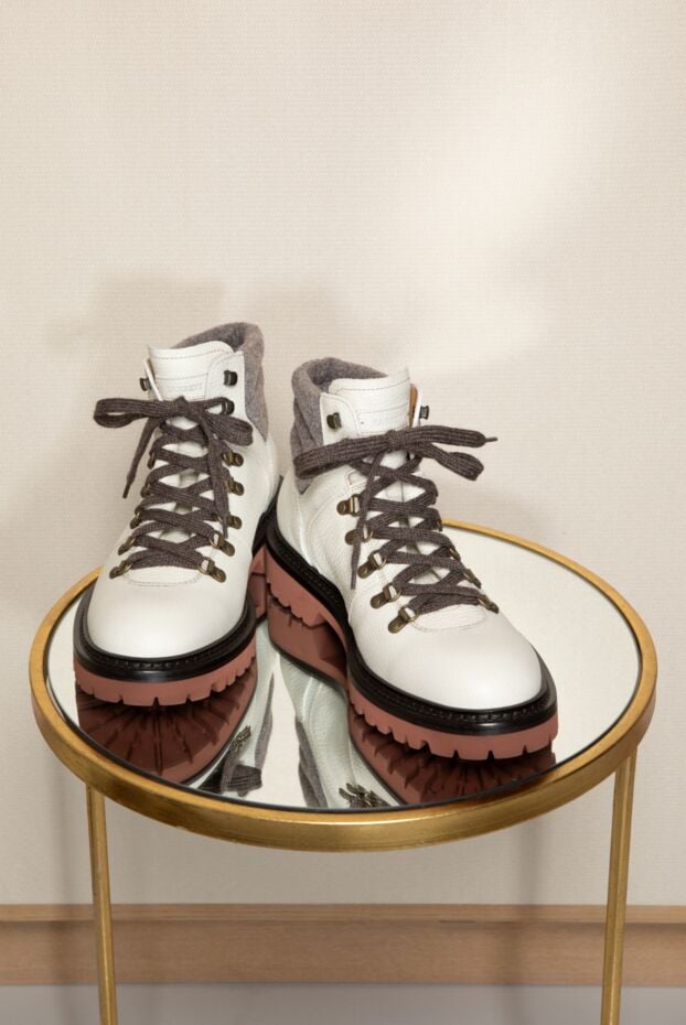 Barrett white men's boots made of grained calfskin 184702 - photo 2