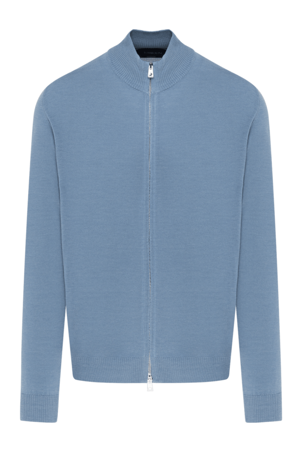 Tombolini blue cardigan and silk and cotton men's 184726 - photo 1