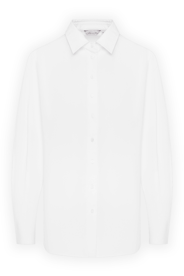 Fleur de Paris women's white cotton shirt 184744 - photo 1