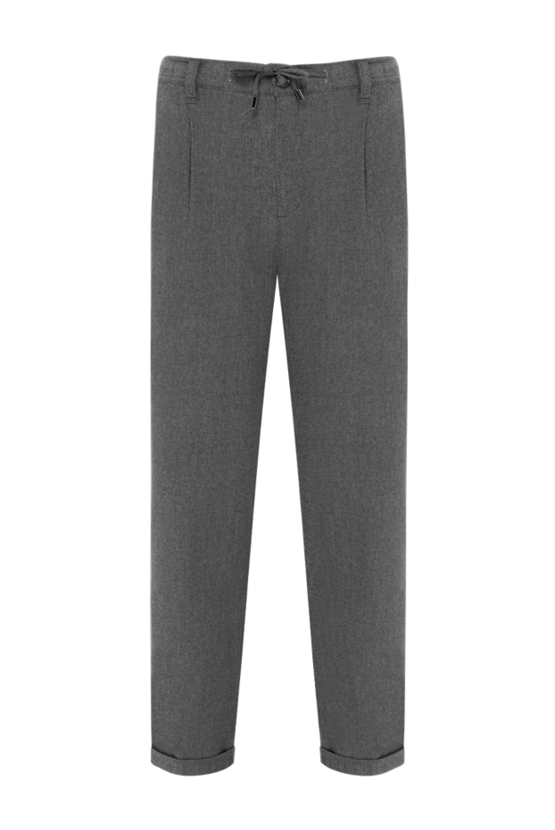 Scissor Scriptor штани чоловічі сірі із защипами 184778 - фото 1