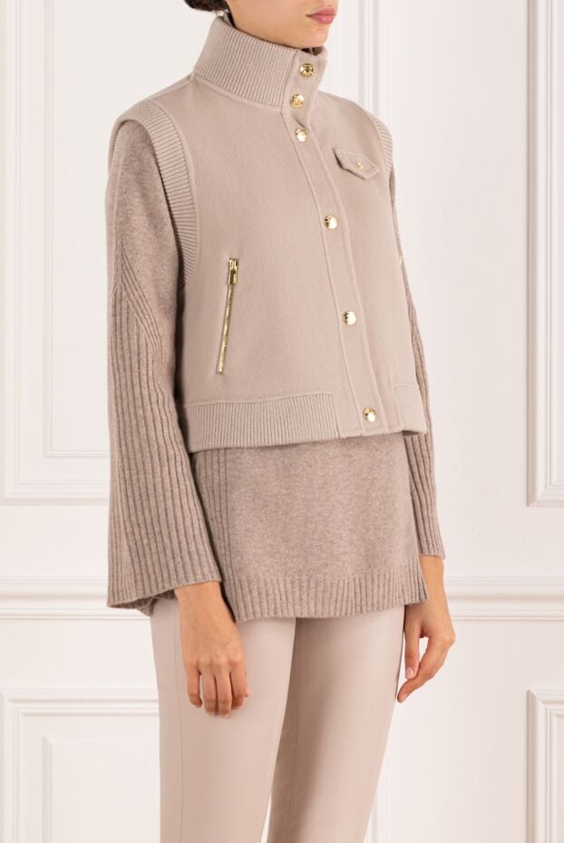 Max&Moi women's woolen beige vest 184813 - photo 3