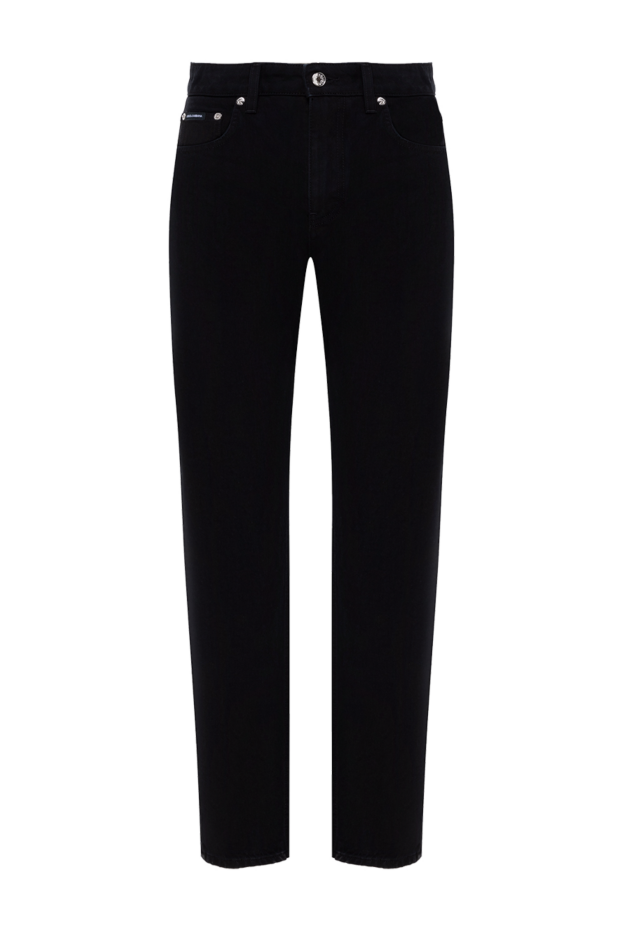 Dolce & Gabbana women's black cotton jeans with logo 184867 - photo 1