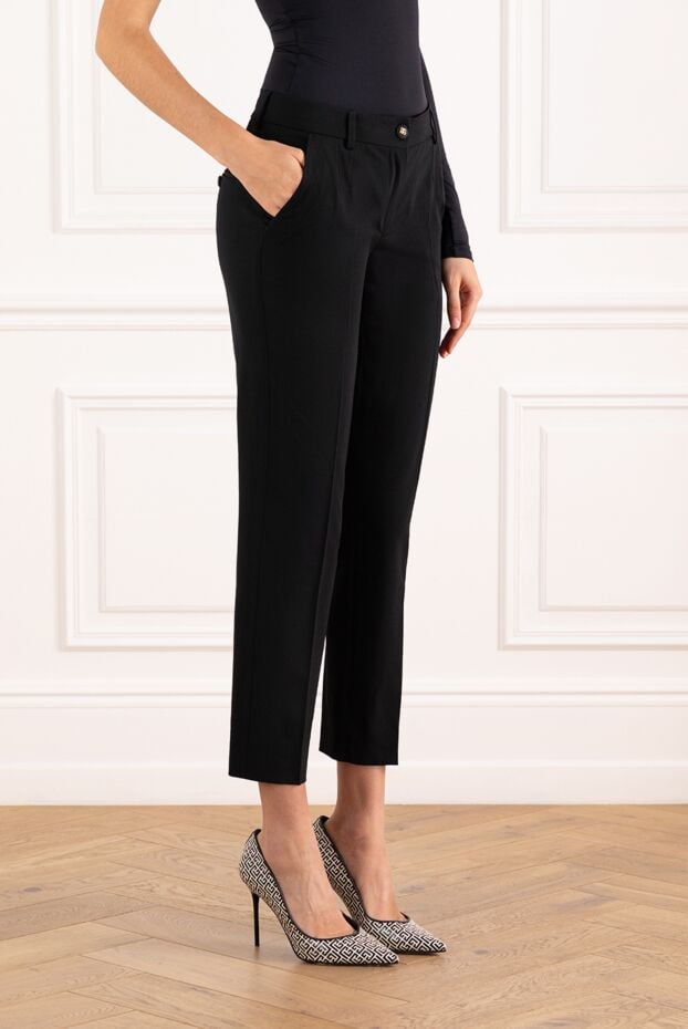 Dolce & Gabbana women's tapered black wool trousers 184869 - photo 3