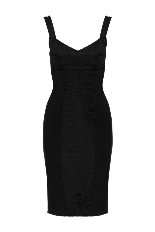 Dolce & Gabbana black midi dress with open shoulders 184875 - photo 1