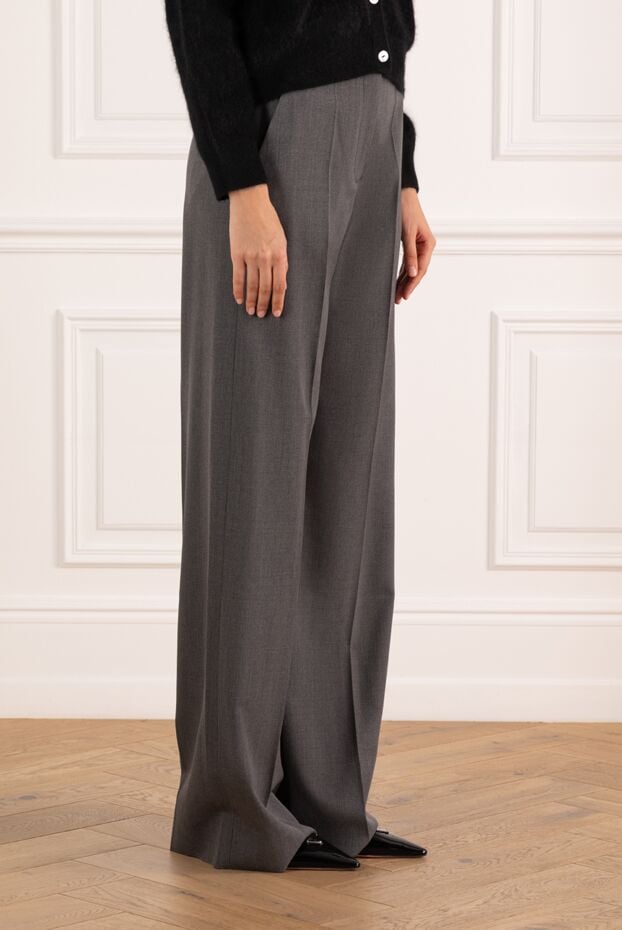 Valentino women's gray wool pants 184898 - photo 3