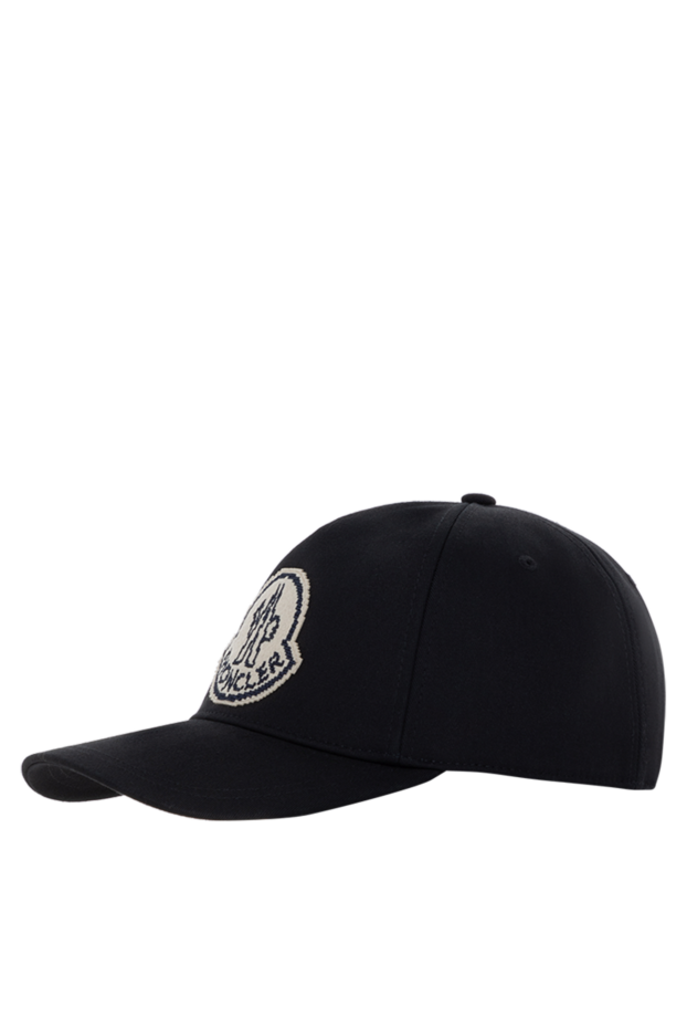 Moncler black men's baseball cap with logo 184947 - photo 3