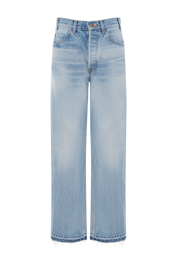 Celine blue distressed women's wide jeans 184955 - photo 1