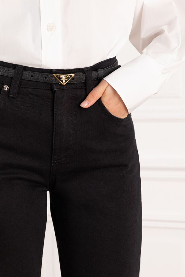 Prada narrow women's belt with logo on the buckle 184962 - photo 3