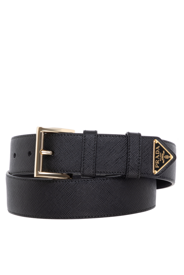Prada women's belt with black leather logo. 184963 - photo 1