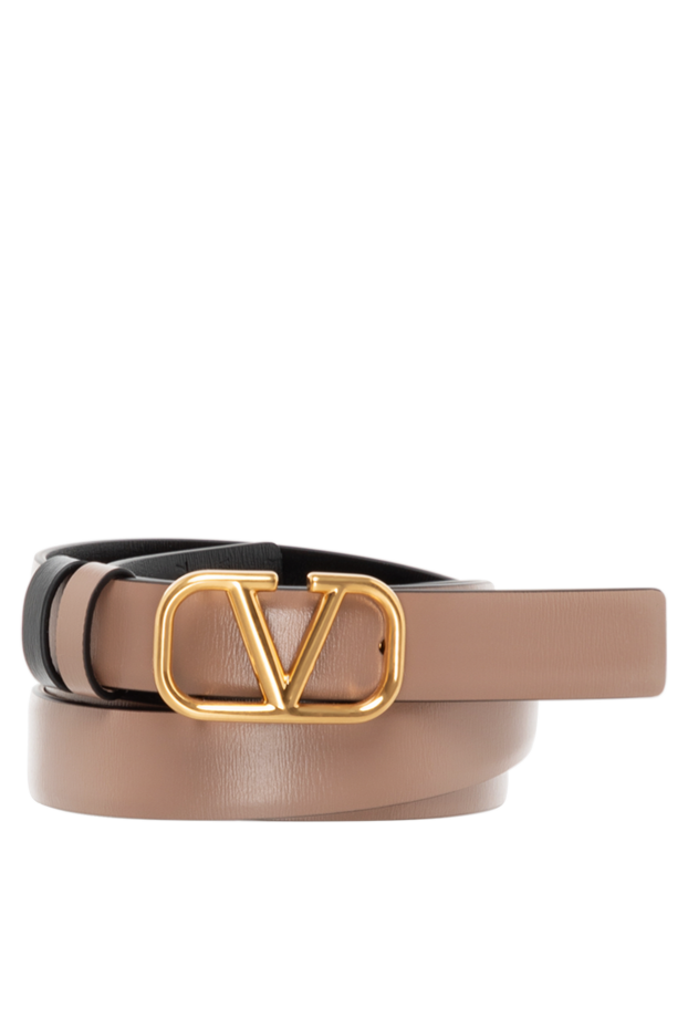 Valentino belt with buckle vlogo signature beige for women 184998 - photo 1